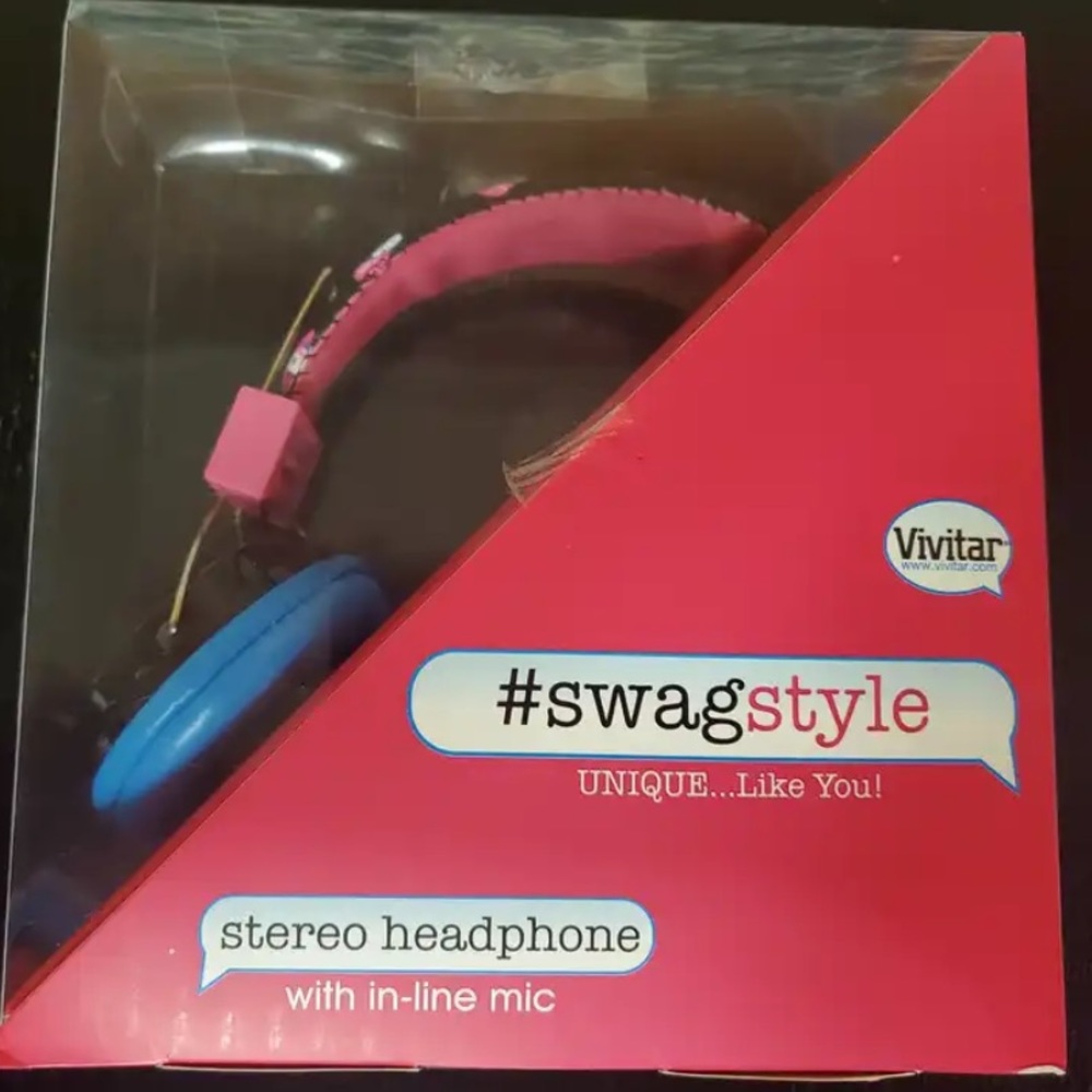 NEW VIVITAR #SWAGSTYLE Stereo Headphones w/in-line mic